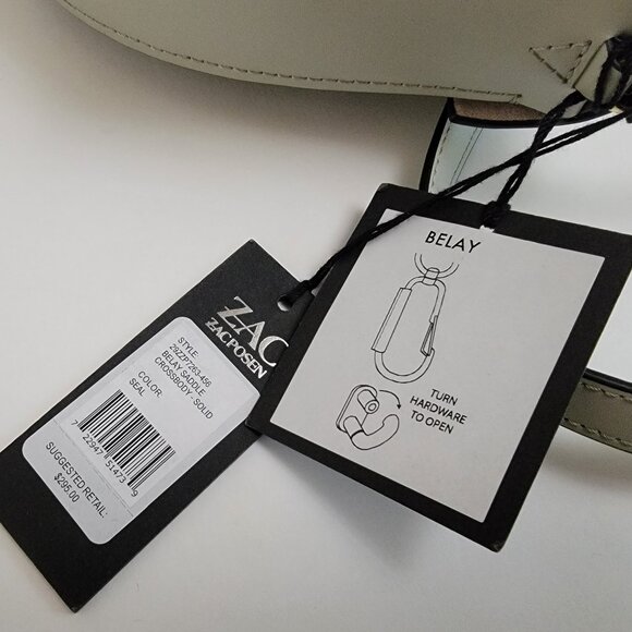 ZAC POSEN Belay Leather Saddle Crossbody Bag - Picture 13 of 16